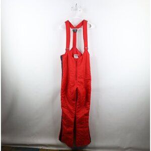 Vtg 60s 70s Jean Claude Killy Boys 16 Striped Wide Leg Insulated Snow Pants Bibs